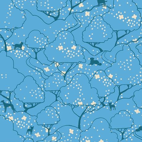 Ruby Star Society Dog Park Fabric - Canada