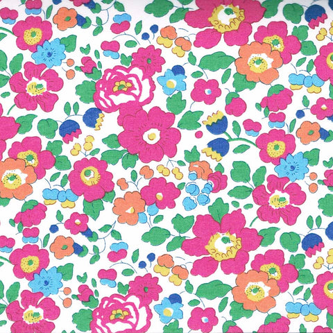 Colorful floral pattern on a white background