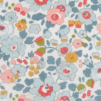 Floral fabric pattern on a white background