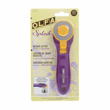 Olfa Splash Handle Rotary Cutter Purple