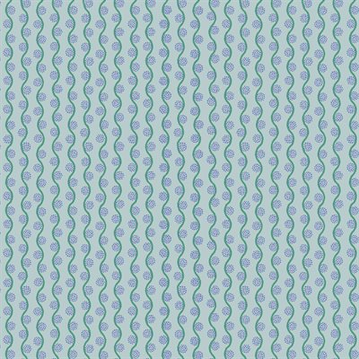 Wavy pattern with small dots on a light blue background