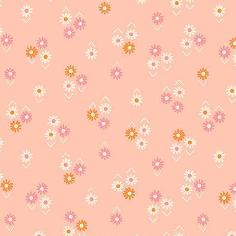 Ruby Star Society Juicy Baby Flowers Peach - SALE $14/metre CAD