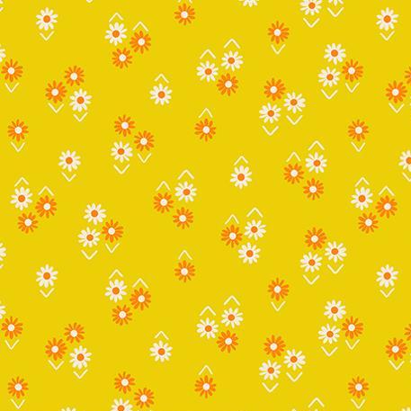 Ruby Star Society Juicy Baby Flowers Golden Hour - SALE $14/metre CAD