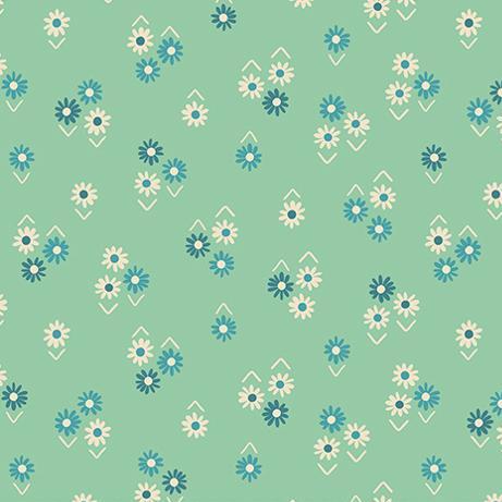 Ruby Star Society Juicy Baby Flowers Moss - SALE $14/metre CAD