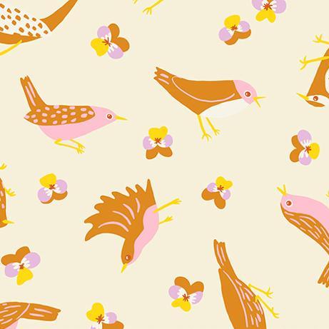 Ruby Star Society Bird is the Word Migration Natural - SALE 4.5 m (5 yard) Quilt Backing $59 CAD