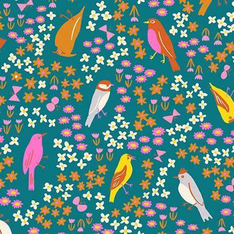 Ruby Star Society Bird is the Word Spark Storytime - SALE 4.5 m (5 yard) Quilt Backing $59 CAD