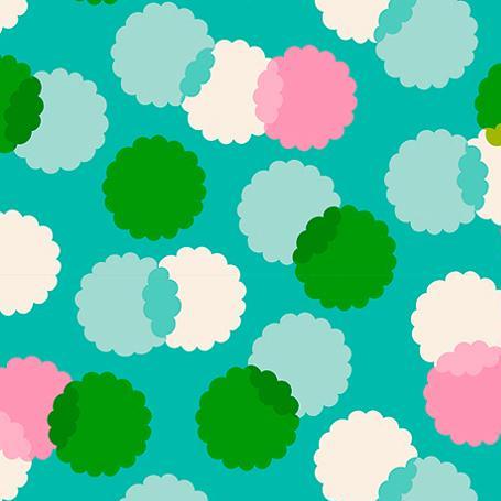 Ruby Star Society Eye Candy Puffs Tropic - SALE 4.5 m (5 yard) Quilt Backing $59 CAD