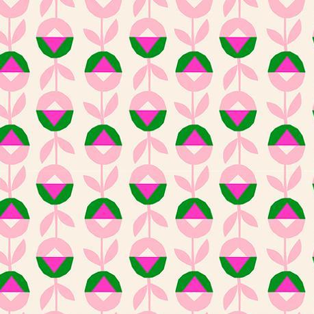 Ruby Star Society Eye Candy Flower Chain Natural - SALE 4.5 m (5 yard) Quilt Backing $59 CAD