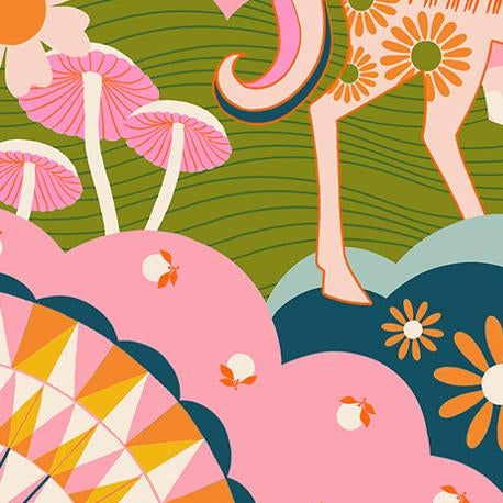 Ruby Star Society Carousel Daydreamer Light Galaxy - SALE 4.5 m (5 yard) Quilt Backing $59 CAD