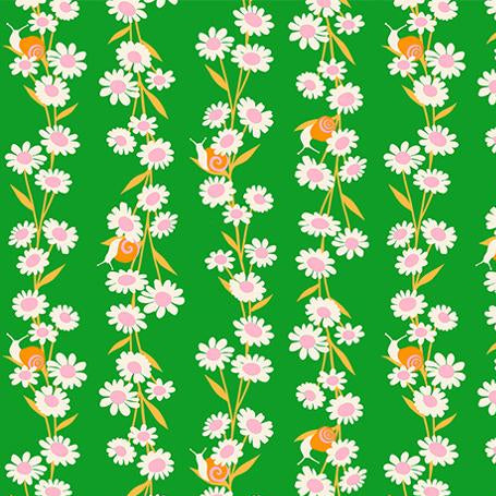 Ruby Star Society Carousel Daisy Chain Verdant - SALE 4.5 m (5 yard) Quilt Backing $59 CAD