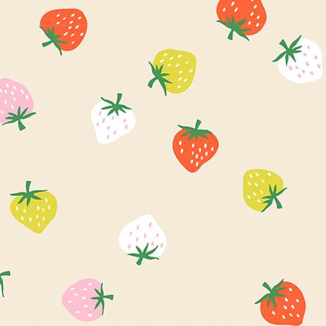 Ruby Star Society Strawberry Toss Shell - SALE 4.5 m (5 yard) Quilt Backing $59 CAD