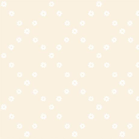 White floral pattern on a beige background 
