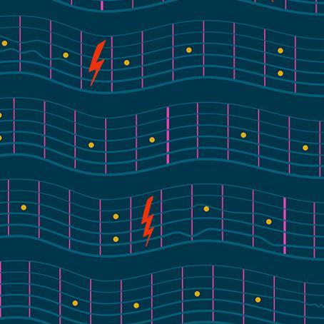 Ruby Star Society Teddy and The Bears Fretboard Dark Teal - SALE $14/metre CAD