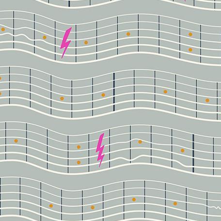 Ruby Star Society Teddy and The Bears Fretboard Oyster - SALE 4.5 m (5 yard) Quilt Backing $59 CAD