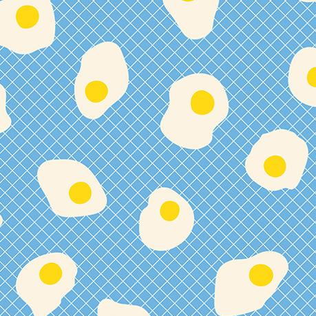 Ruby Star Society Egg and Friends Fried Eggs Altitude - SALE 4.5 m (5 yard) Quilt Backing $79