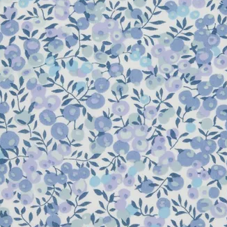 Floral patterned fabric with a ruler for scale on the right side