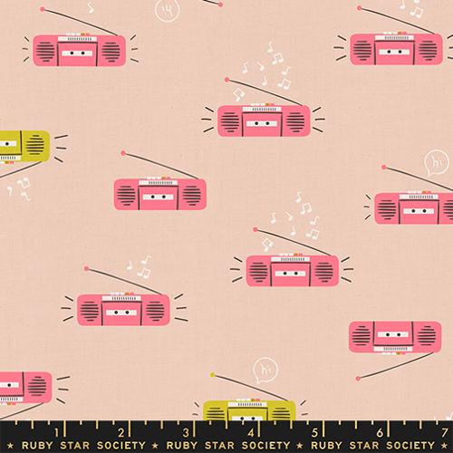 Boom Peach Blossom | Ruby Star Society Lofi Linens Fabric