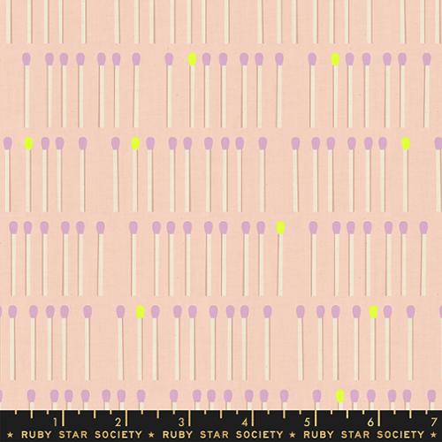 Meet Your Match Peach Blossom | Ruby Star Society Lofi Linens Fabric