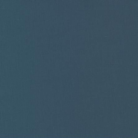 Solid blue fabric swatch with a ruler at the bottom