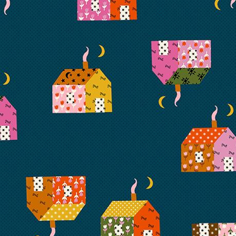 Mystic Fable Little House Galaxy Fabric