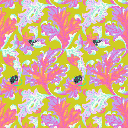 Tula Pink Tabby Road Deja Vu Eek Electroberry - SALE 4.5 m (5 yard) Quilt Backing $29