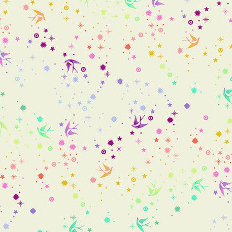 Tula Pink True Colours Fairy Dust Cotton Candy - SALE $12/metre CAD