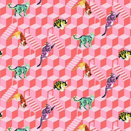 Tula Pink Besties Sitting Pretty Blossom - SALE 4.5 m (5 yard) Quilt Backing $29