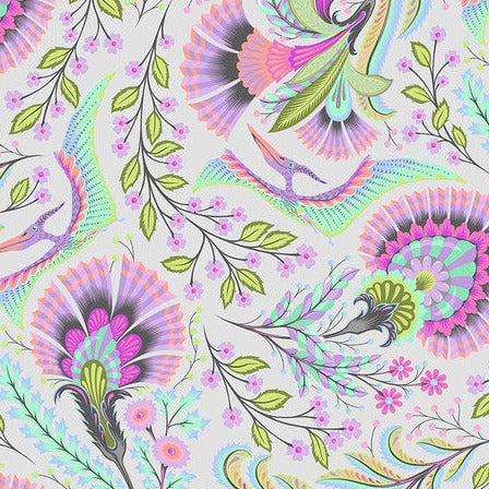 Tula Pink ROAR! Wing It Mist - SALE 4.5 m (5 yard) Quilt Backing $39