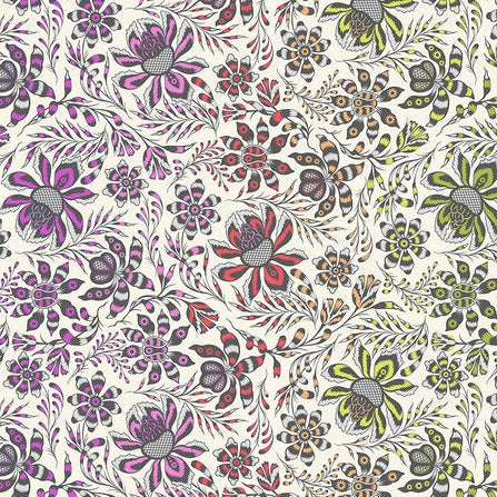 Tula Pink ROAR! Wild Vine Mist - SALE 4.5 m (5 yard) Quilt Backing $39