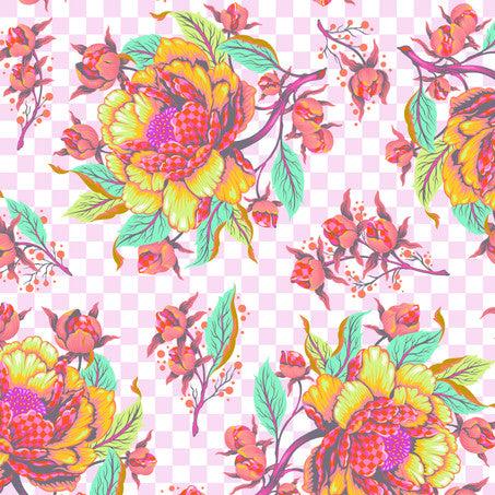 Tula Pink Untamed Peony For Your Thoughts Lunar - SALE $12/metre CAD