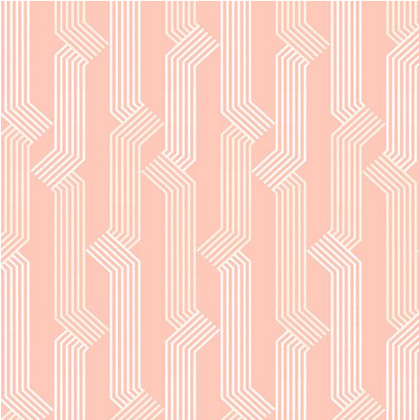 Geometric pattern with white lines on a pink background