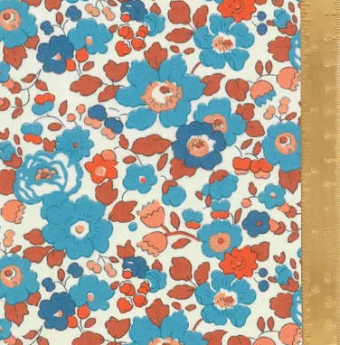 Liberty Tana Lawn Betsy Bespoke Vintage Blue - $56 CAD metre