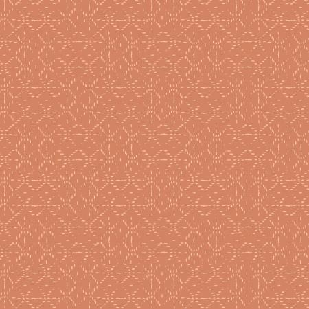 Geometric pattern on a terracotta background