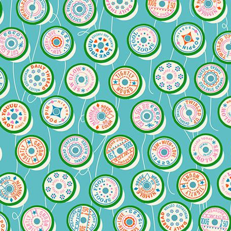 Ruby Star Society Trinketry Spools Turquoise - $22/CAD metre