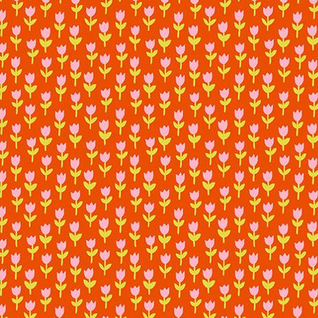 Tulips Warm Red | 1-800 Calico