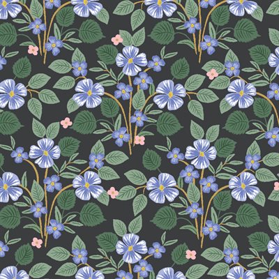 Rifle Paper Co. Bramble Briar Black - SALE 4.5 m (5 yard) Quilt Backing $39