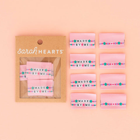 Sarah Hearts Labels - Made by Me Friendship Bracelet Woven Labels