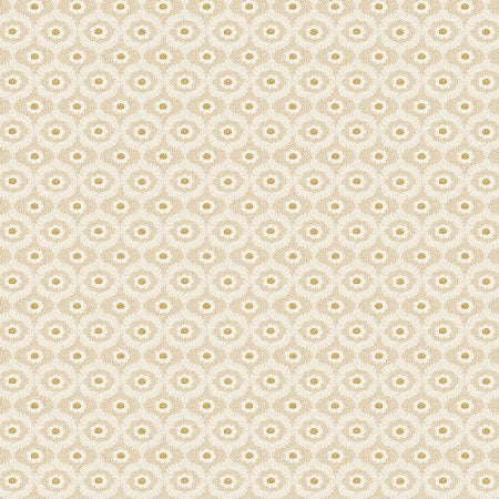 Patterned fabric swatch with a geometric重复 design on a beige background