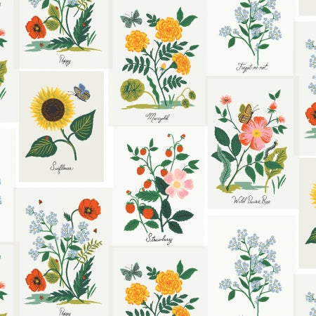 Rifle Paper Co. Curio Botanical Prints in Pink Multi - SALE $9/metre CAD