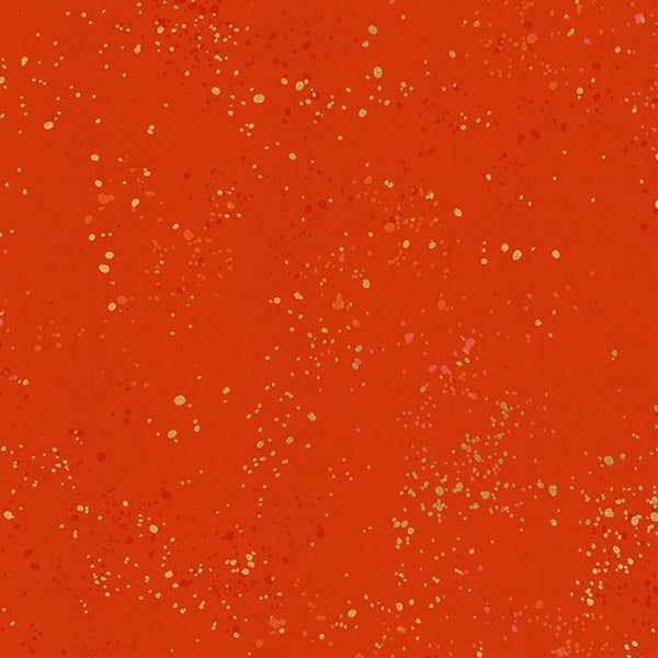 Speckled Warm Red Metallic | Rashida Coleman Hale for Ruby Star Society Fabric
