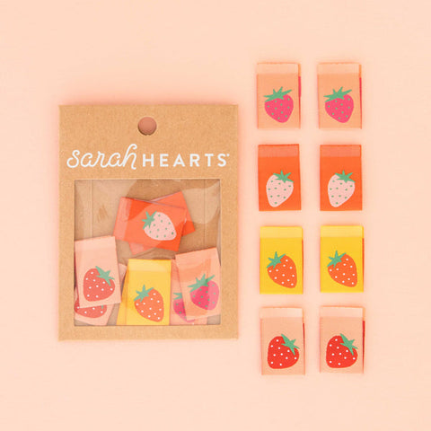 Sarah Hearts Labels - Strawberry Multipack