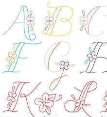 Monograms Small Pack Embroidery Transfers by Sublime Stitching