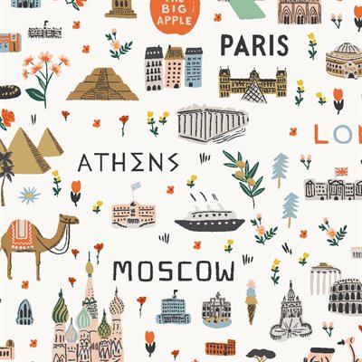 Bon Voyage fabric | Rifle Paper Co. | Canada Online Store