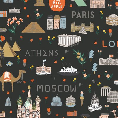 Bon Voyage Fabric | Rifle Paper Co. | Canada Online Store