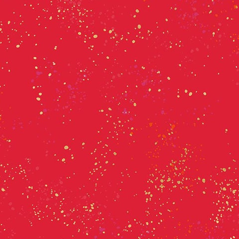 Ruby Star Speckled Fabric